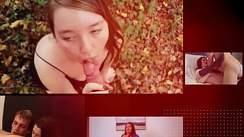 18 year old british redhead sucks & swallows cum