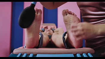 Thick busty alice peachy tickling fetish sfw extreme feet and body tickling with sabina