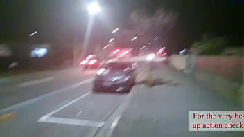 Nz slutty bitch gets pissed by the roadside as motorist drives by yelling loudly