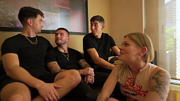 Her boyfriend lent her to us because his dream was to make a wild gangbang sammm next door