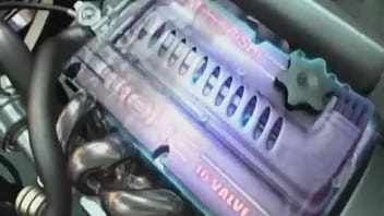 Anime girl when crossing a road