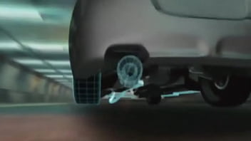 Anime girl when crossing a road