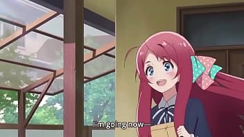 Anime girl when crossing a road