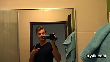 Innocent sweetie sucks cock in pov and gets pink fuckbox screwed