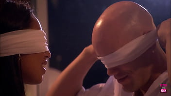 The alluring visually impaired woman engages in extraordinary sexual activity with an enigmatic gentleman