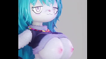 Hedgehog showing her boobs