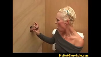 Amazing cock sucking through a gloryhole 19