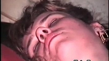 Hairy m masturbating with a dildo