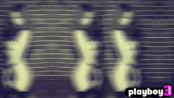 Hot busty babe exposed her amazing ass after hot striptease