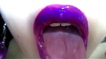 Sexy purple lips