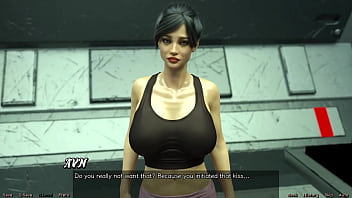 Stranded in space #93 kissing with the huge boobs brunette milf