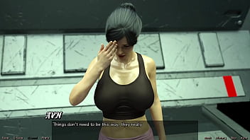 Stranded in space #93 kissing with the huge boobs brunette milf