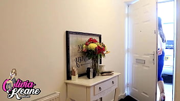 Naughty college student getting spanked