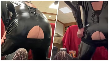 Jett hoover fuck machine with monster dildo and fist until hand free cum in chastity device