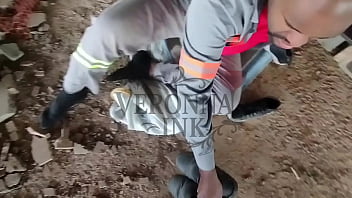 Estava fazendo caminhada perto da obra que meu marido trabalha e fui lá provocá lo