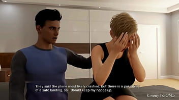 Big tits giving titjob in public mall