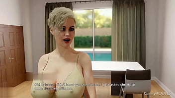 Big tits giving titjob in public mall