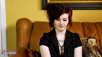 Inked hottie marci enjoys to dildo fucks her pussy while rubbing her tits