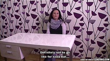 Czasting nice czech brunette at casting