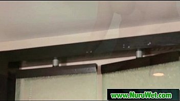 Nuru massage with busty asian masseuse 13