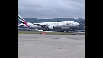 Decolagem de aviao boing