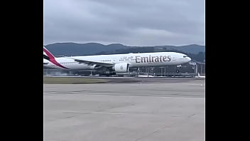 Decolagem de aviao boing