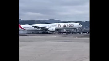 Decolagem de aviao boing