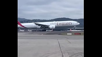 Decolagem de aviao boing