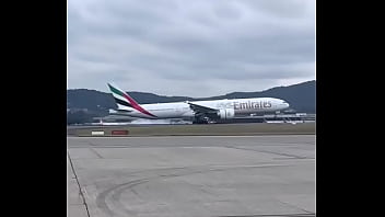 Decolagem de aviao boing