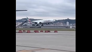 Decolagem de aviao boing