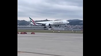 Decolagem de aviao boing