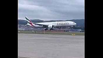 Decolagem de aviao boing