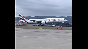 Decolagem de aviao boing