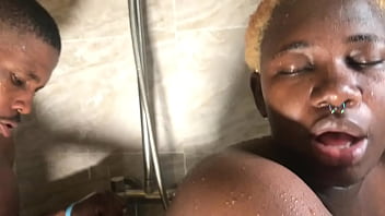 Drenched in water in the bathroom didn’t stop me filling her pussy with cumloads