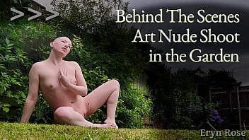 Behind the scenes shooting art nudes in the garden with dgphotoart
