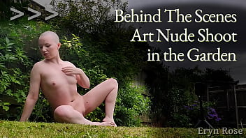 Behind the scenes shooting art nudes in the garden with dgphotoart