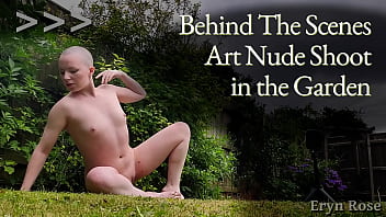 Behind the scenes shooting art nudes in the garden with dgphotoart