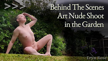 Behind the scenes shooting art nudes in the garden with dgphotoart