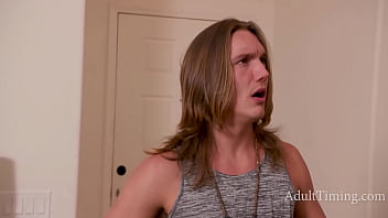 Nudist milf seduces step son's friend