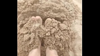 Bare feet playing in the sand sensory purposes #barefeet #feet #sand #sensory #fetish