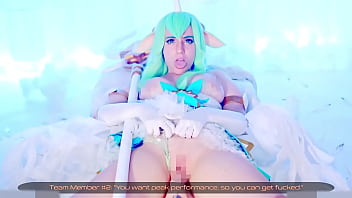 League of legends soraka is a slut for healing her team