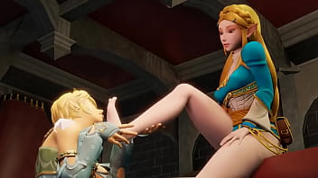 Chupando los pies de zelda