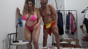 She put on a hot masturbation show for the cameras getting all sticky while her partner approached her and went down on her pussy