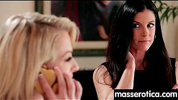 Young innocent lesbian has her tight little flower penetrated 9