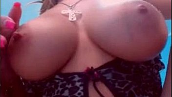 Big tit blonde milf fingers her pussy and her ass on webcam