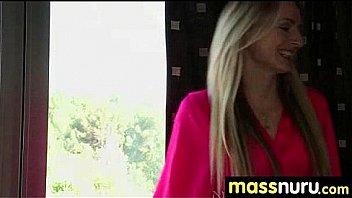 Naughty chick gives an amazing japanese massage 9