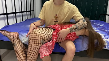 Spanked and fucked his stepsister for misbehaving