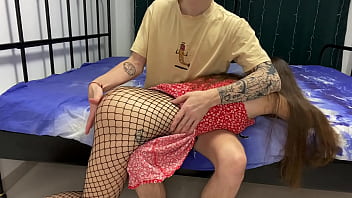 Spanked and fucked his stepsister for misbehaving