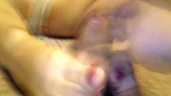 Christmas wife footjob