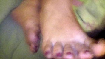 Christmas wife footjob